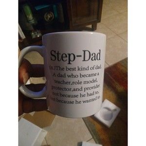 Step-Dad Definition Black Handle Coffee Mug Bonus Dad Stepfather Step dad Gift
